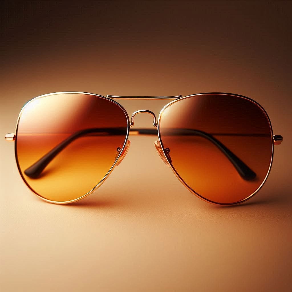 Gold-Tinted Aviator